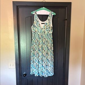 Sleeveless Geometric Print Dress